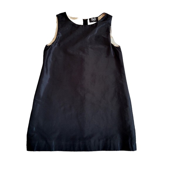 Dolce & Gabbana Junior Little Black Dress Size 5 Little Girl EUC